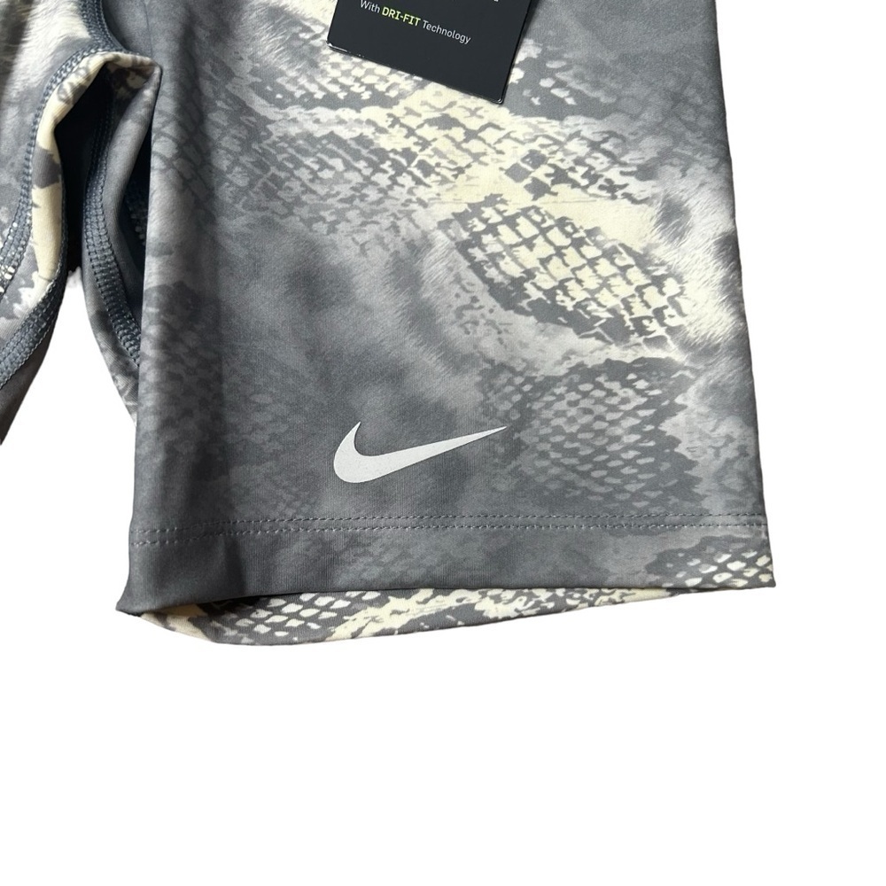 Nike Women's One Dri-Fit Training Performance Tight Fit Shorts Snake Gray Small - Picture 8 of 12